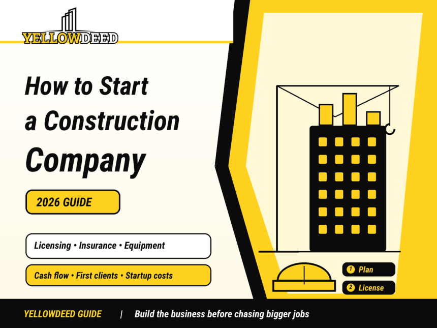 how to start construction company